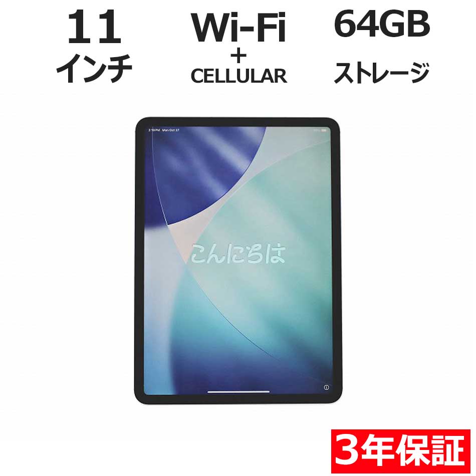 【WEBカメラ搭載】IPAD PRO WI-FI+CELLULAR 64GB