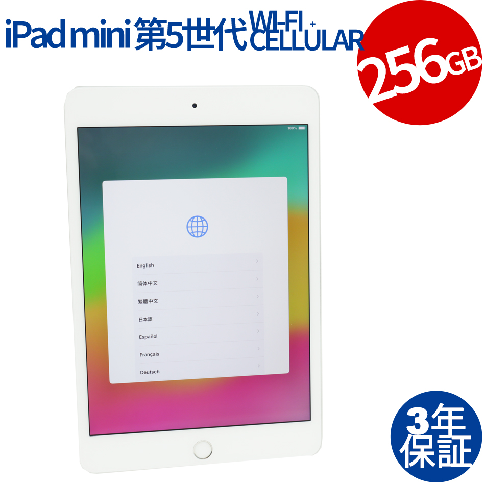 【WEBカメラ搭載】IPAD MINI WI-FI+CELLULAR 256GB [第5世代]